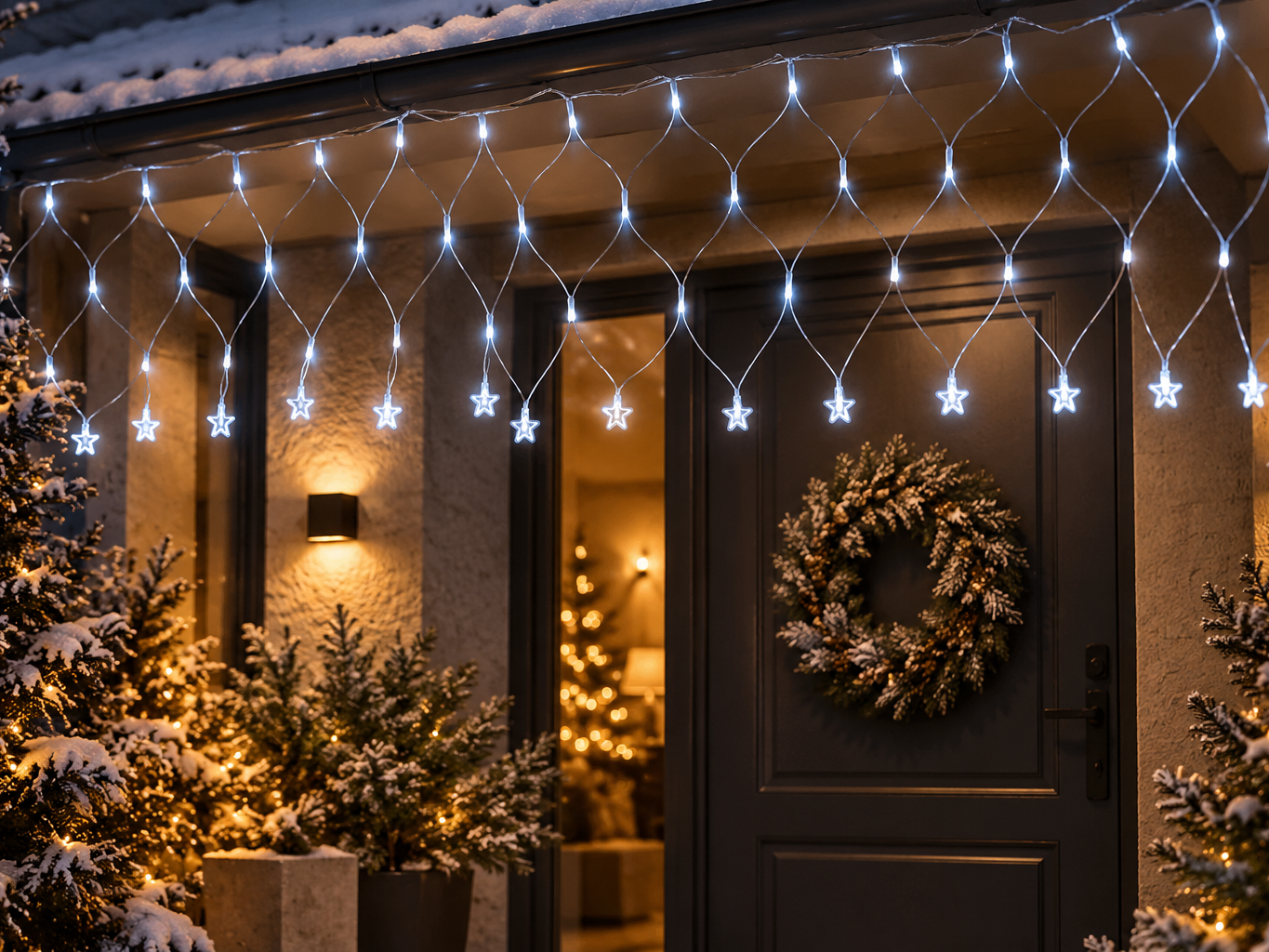 Tende luminose natalizie